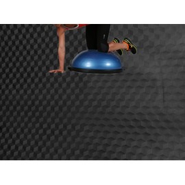 AMERIQUE 691322303360 Unique Metallic Vinyl Flooring, 2mm x 4' x 25' 100 sq. ft, Black Diamond, Square Feet