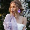 Double Heart Earrings for Women Colorful Love Heart Dangle Drop