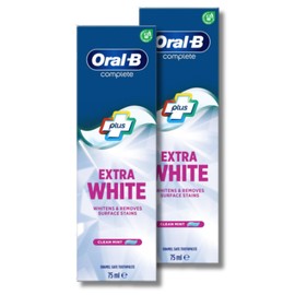Complete Toothpaste Extra White 75ml - 2 Pack for Superior Whitening, Deep Cleaning, and Long-Lasting Fresh Breath, Perfect for Daily Oral Care and a Brighter Smile