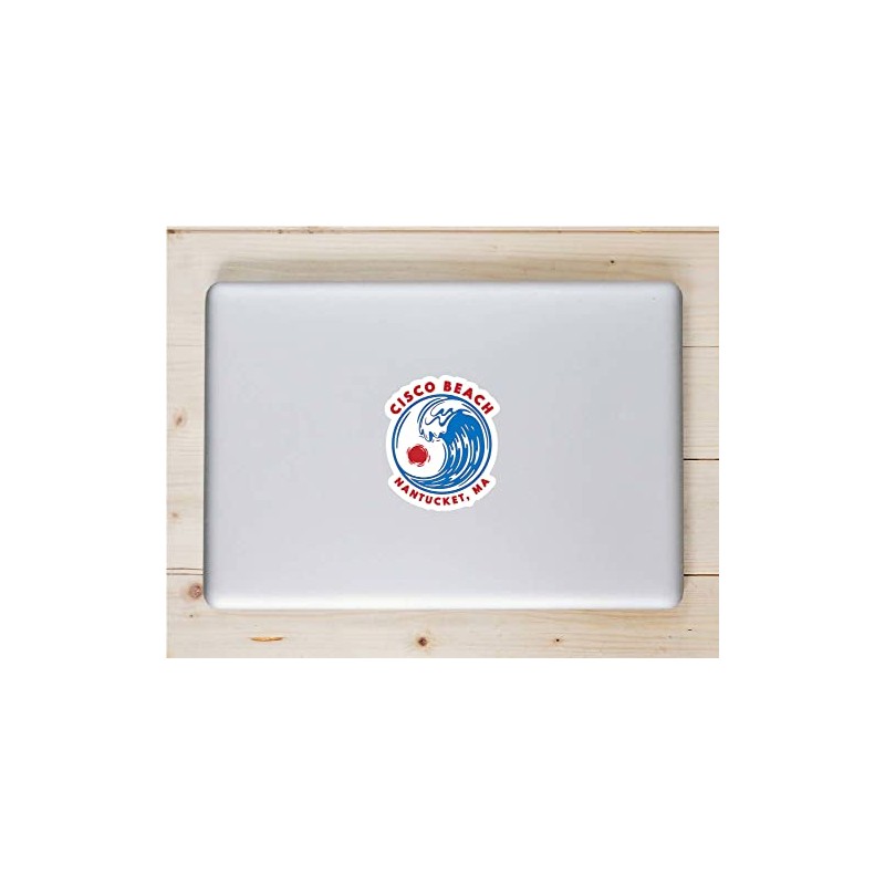 U.S. Custom Stickers Cisco Beach Nantucket Surf Sticker 4 Inch