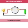 DMWD 16mm Waterproof IP67 Metal Latching Push Button Switch Heavy