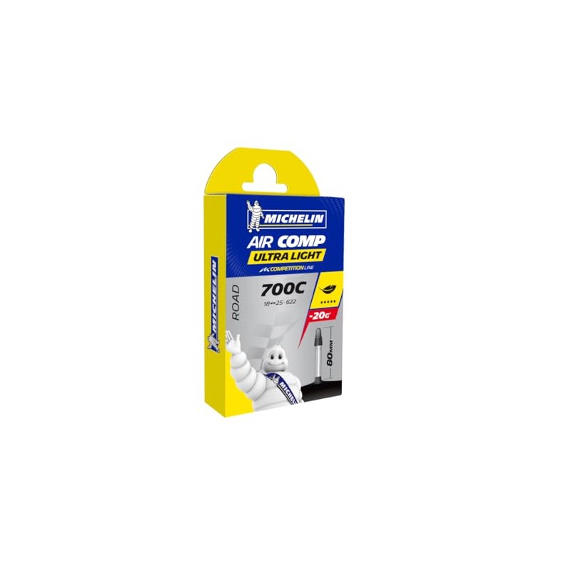 MICHELIN(ミシュラン) AIR COMP A1 自転車チューブ 700X18/23C FV 60mm フレンチバルブ
