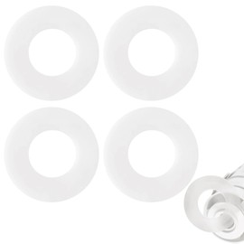 4 Flush Valve Base Sealing Washer Compatible with Geberit 816.418.00.1，Replacement Silicon Clear Washers，Repair Rubber Seal Diaphragm for Effective Leak Prevention
