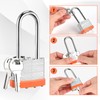 6pcs Solid Keyed Alike Padlock with 12 Same Keys &