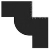 LQIOACU Men's Haircut W-shaped Ruler Beard Comb for Men, Suitable