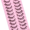 10 Pairs Cluster Lash D Curl Russian Strip Lashes Fluffy