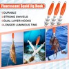 Luminous Squid Jig Hooks Saltwater Glow Squid Jigs Fluoresent Cuttlefish