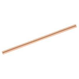 sourcing map 1 Pack Pure Copper Round Rod 8mm/5/16 Inch Diameter 200mm/8 Inch Length Solid Copper Rod Lathe Bar Stock for DIY Metal Craft Metal Working Hobbies