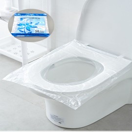 Portable Travel Sanitary Vinyl Seat Cover 50P For cleaning