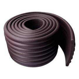 Protector De Bordes Para Bebés 2mts Espuma Suave Café Hueso Café