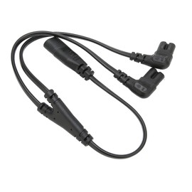 Dual C7 To C8 Splitter Cord, Male To Female 1 in 2 Out Ac Power Splitter Cable Iec320 C8 To Dual C7 Cord for LCD Monitor Desk Lamp