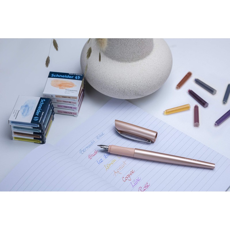 Schneider CALLISSIMA APRICOT 1.8MM, CALLIGRAPHY FOUNTAIN PEN, APRICOT INK CARTRIDGE