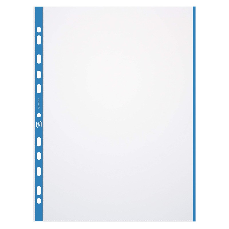 Oxford Pack of 10 A4 Document Wallets with Coloured Edge