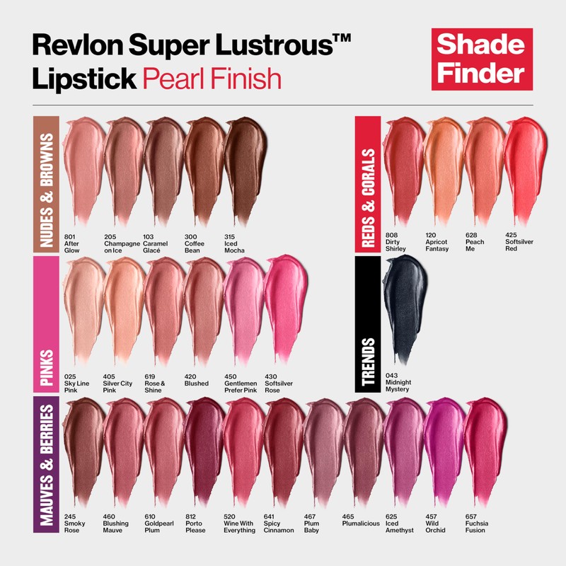 Revlon Super Lustrous Lipstick, Creamy Formula For Soft, Fuller-Looking Lips,