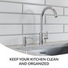 Soap Dispenser for Kitchen Sink,Chrome Stainless Steel Countertop Dish Sink