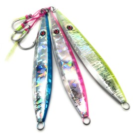 Capt Jay Fishing Saltwater jigs Speed Jigging Slow Jigging Pitching Lures,Vertical Jigging Artificial Lures Jigging Lure Fishing jigs (300g-Multi Color2 (Pack of 3), 300g)