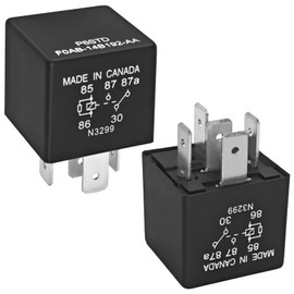 (Set of 2) P6SDT FOAB-14B192-AA Automotive Relay – 5-Pin 40A 12VDC, OEM Replacement F0AB-14B192-AA Electrical System Relay for Ford