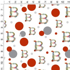 GRAPHICS & MORE Letter B Floral Monogram Initial Gift Wrap Wrapping Paper Roll