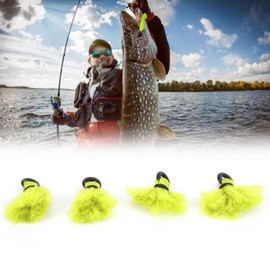 Yarn Strike Indicator, Small in Size Easy To Install and Disassemble Fly Fishing Yarn Strike Indicators for for Fishing for Fishing Ground(Fluorescent Yellow)