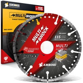 Anvil MultiShock Diamond Cutting Disc Diameter 115 mm x 22.2 mm Universal / All-Round Segment Height: 10 mm (Galvanised)