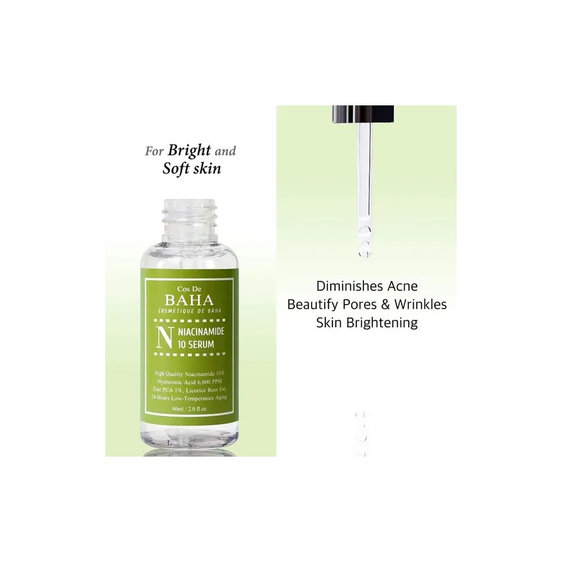 Suero Facial Con Niacinamida Al 10 % + Zinc Pca