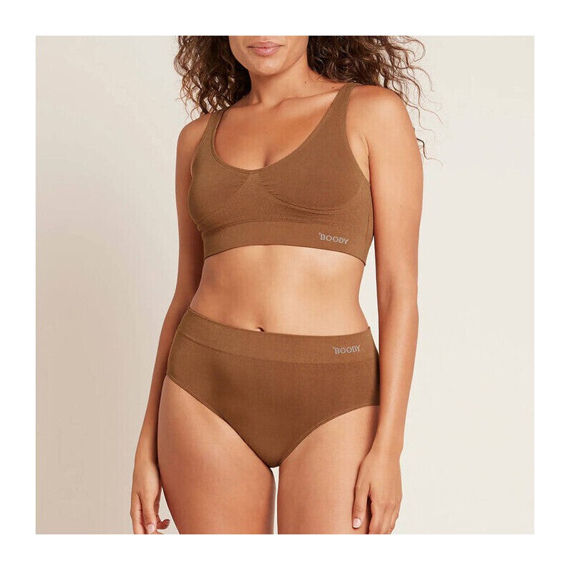 Boody Seamfree Crop Bra, Black / L