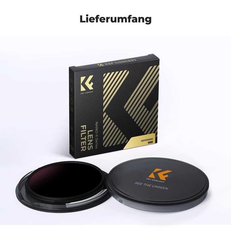 K&F Concept ND100000 Solar Eclipse Filter 95 mm (16.6 Stops)