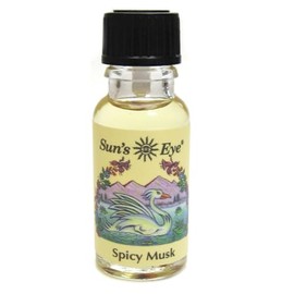 Sun's Eye Spicy Musk Herbal Blend Oil, 1/2 fl oz, Sweet Musk with Cinnamon