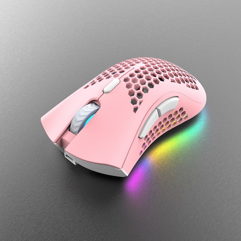 2.4G Wireless Gaming Mouse Rechargeable Mouse with RGB Light Effect