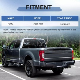 Right Passenger Side Tail Light Rear Lamp Assembly Compatible with Ford F250 F350 2020 2021 2022 Super Duty Non-LED Non-Blind Without Bulbs and Harness LC3Z-13404-C