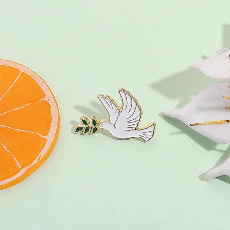 KaminoKa Dove Holding Olive Hope Peace Symbol Dove Set of