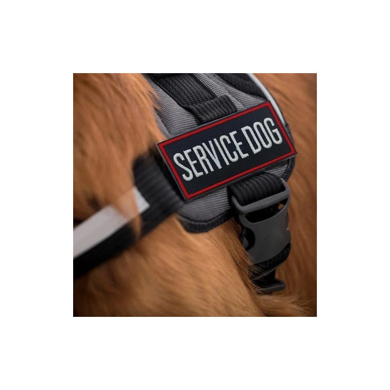 MBOTIROSA Service Dog Fabric Applique Patch Embroidered Weatherproof 35 x