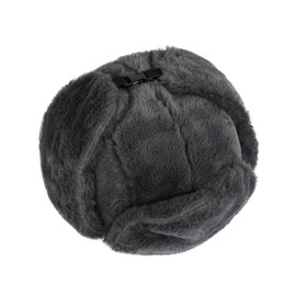 IBLUELOVER Women Bomber Hat Faux Fur Trapper Hat Winter Ushanka Russian Hat Earflap Warm Thick Hunting HatOutdoor Ski Hat Windproof Plush Lined Trooper Balaclava Hat for Skiing Skating Climbing Grey