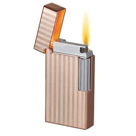 Visol Zebra Flint Lighter Traditional Flame Refillable Gas Butane and Windproof Adjustable Soft Flame Lighter (Shipped Without Butane)