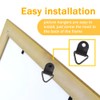Yosawa 100 Pcs Picture Hooks Triangle Ring Picture Hangers with