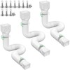 3 pack Flexible Rain Gutter Downspout Extensions,Drain Downspout Extender,Gutter Extension