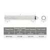 sourcing map Pack of 20 Round Coupling Nuts M4 x