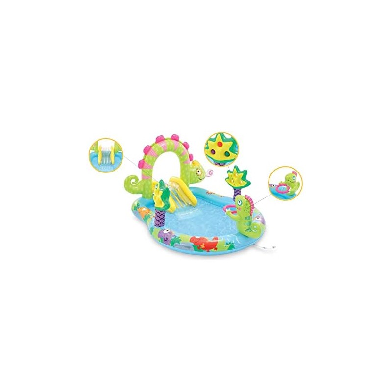 Intex - Piscina Grande y amigable Centro de Juegos Iguana