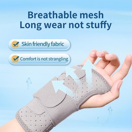 Laway Adjustable Wrist Guard Daytime Support,Tenosynovitis Women & Men,Universal Ergonomic Fit,Wrist Guard for Arthritis,Tendonitis,Pain,Syndrome (Left, Large)