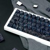TIMSEKER 131 Keys Black Topographic Keycap Set, Custom Thick PBT