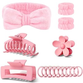 Experimenta la rejuvenece con Spoottool: Crema facial que 【Combo Completo de 16 Piezas】Este práctico set incluye diadema para lavado facial, 1 par de muñequeras.