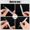 NoBrand 6pcs Envelope Moisteners, Pencil Style Stamp & Letter Sealer