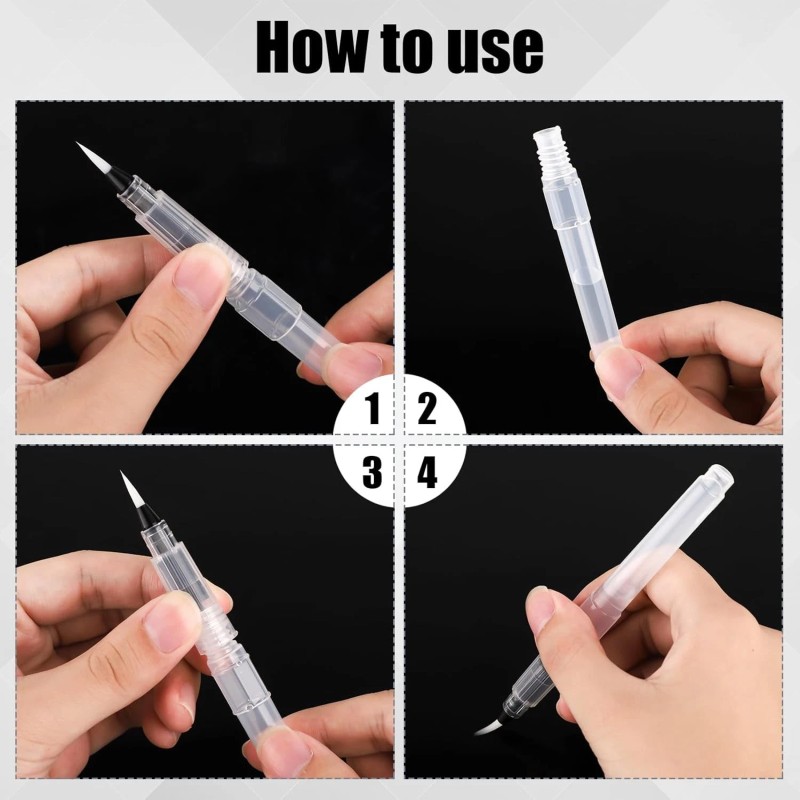 NoBrand 6pcs Envelope Moisteners, Pencil Style Stamp & Letter Sealer