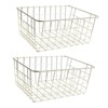 Freezer Basket Rust Proof Large Capacity Iron Storage Bin for