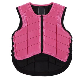 Kids Equestrian Vest Foam Padded Safety Horse Riding Protective Gear Body Protector PinkCM