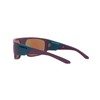 Arnette Men's AN4304 Heist 3.0 Rectangular Sunglasses, Matte Purple/Light Grey