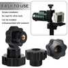 HSeaMall Star Grip Nut M6 Star Grip Screw Black Star