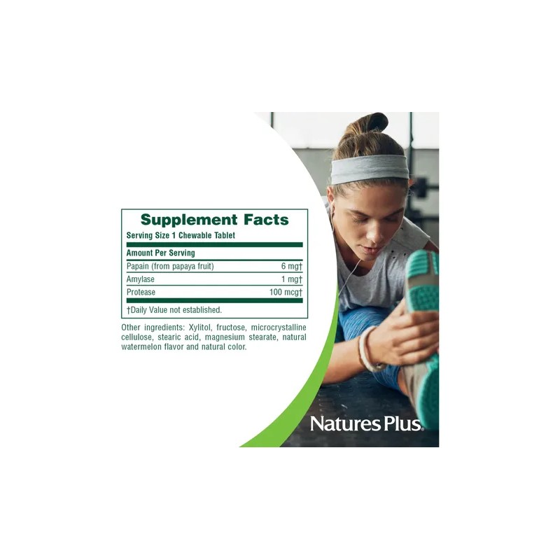 Naturesplus Enzimas De Papaya Con Papain 6 Mg Tabletas 180