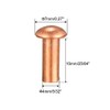 sourcing map 50pcs 5/32" x 25/64" Round Head Copper Nails