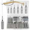 30 Pack Fishing Sinker Drop Shot Weights with Rolling Swivels
